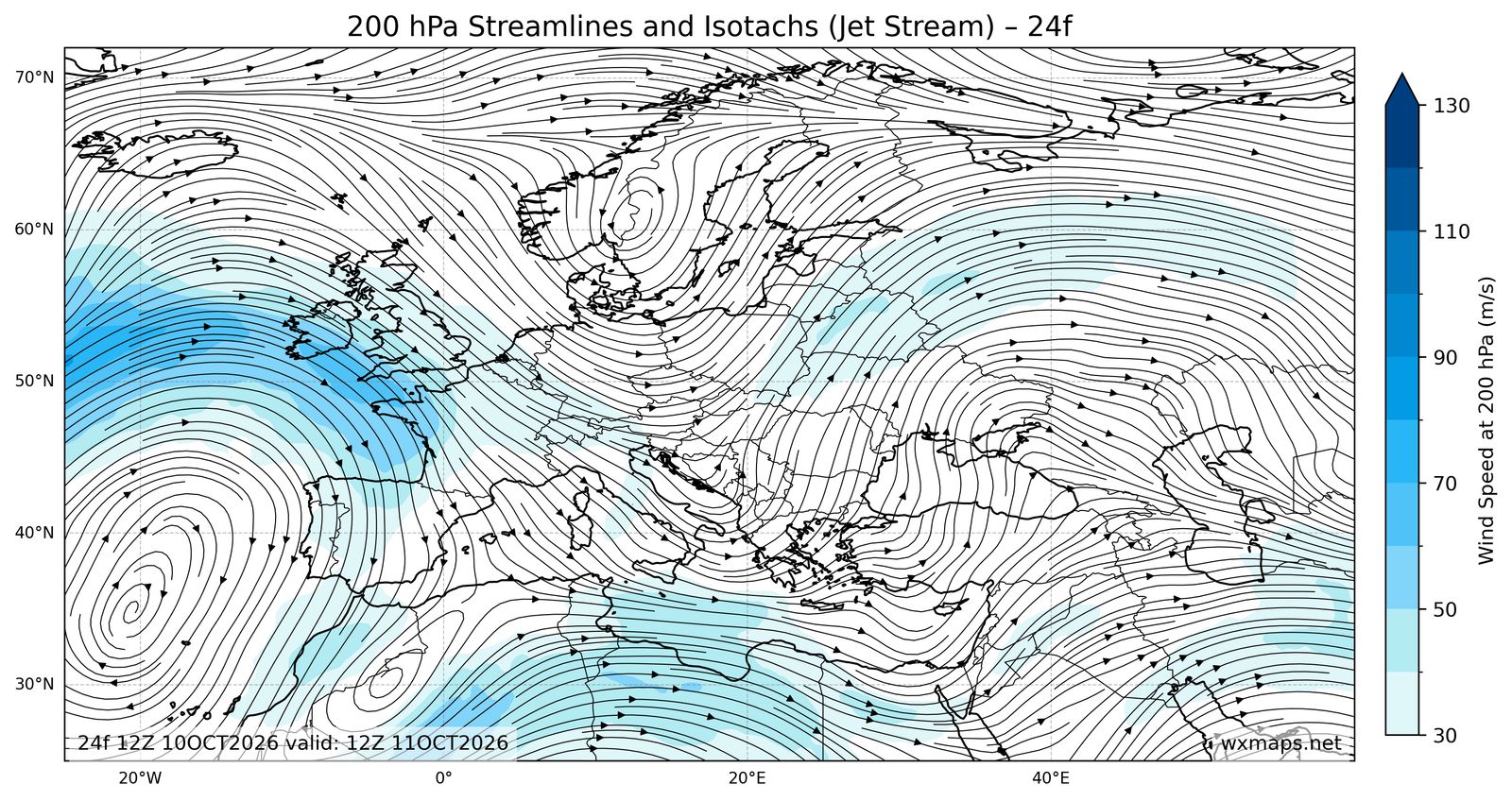 Europe Day 1 Forecast jet stream