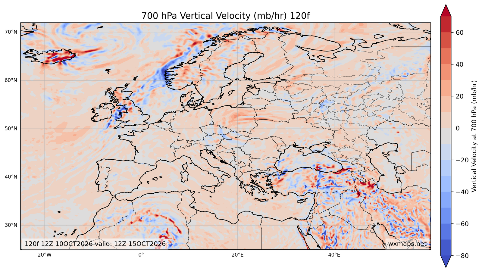 Euro 700 mb Vertical Velocity 00f