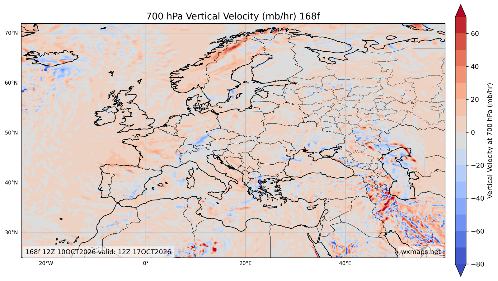 Euro 700 mb Vertical Velocity 48f