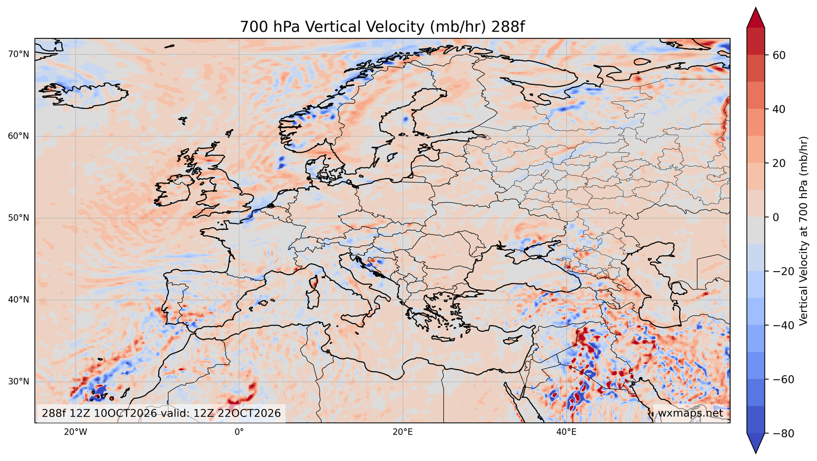 Euro 700 mb Vertical Velocity 48f