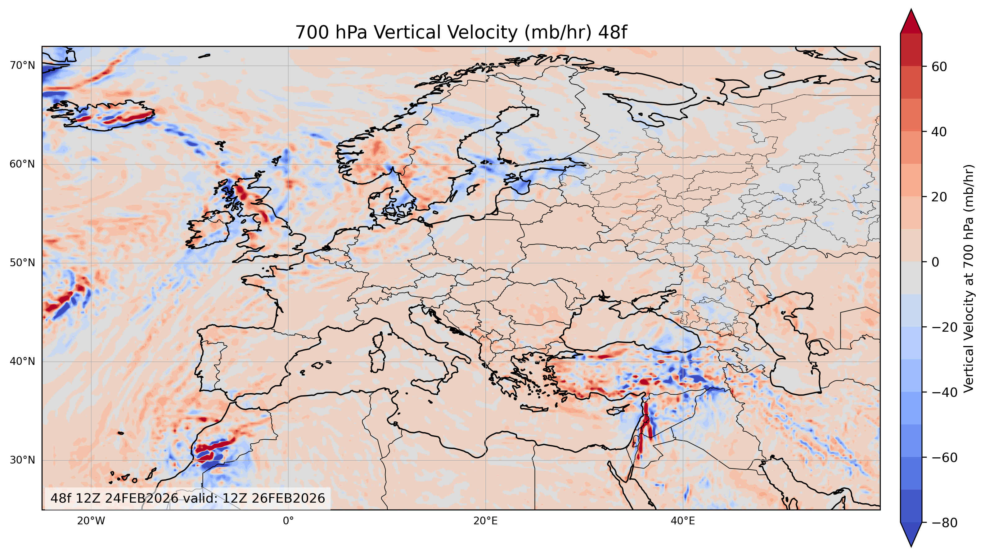 Euro 700 mb Vertical Velocity 48