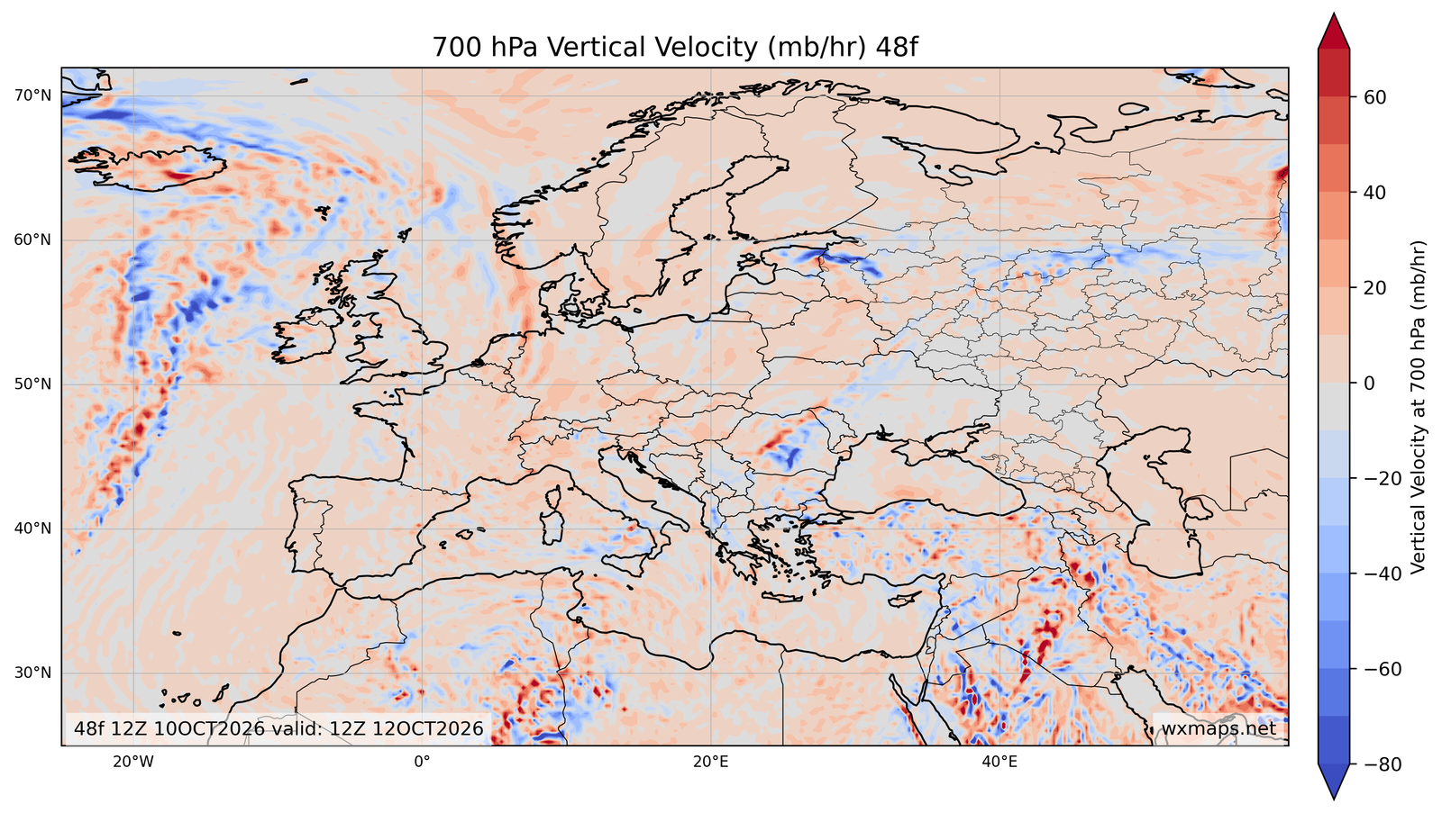Euro 700 mb Vertical Velocity 48