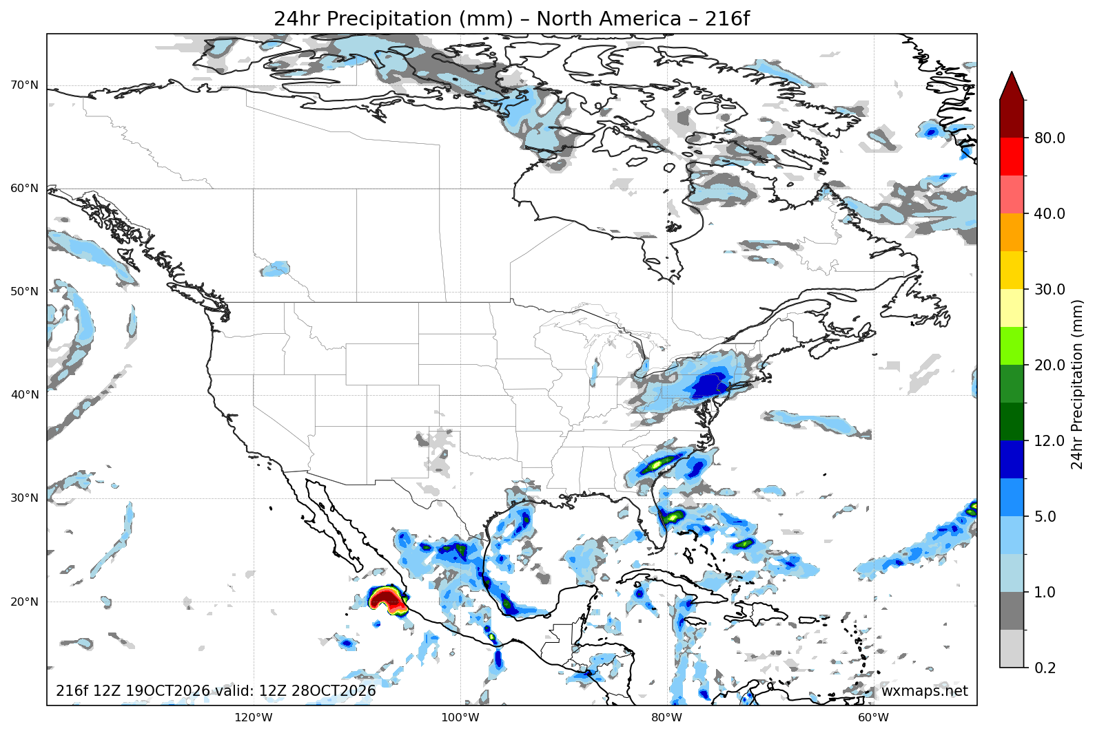 environment canada nl | North America 24 Hour Quantitative Precipitation Forecast (Day 9 216h) Forecast Map environment canada nl - North America 24 Hour Quantitative Precipitation Forecast (Day 9 (216-Hour Forecast)) High-Resolution GFS Synoptic Weather Map (environment canada yarmouth)