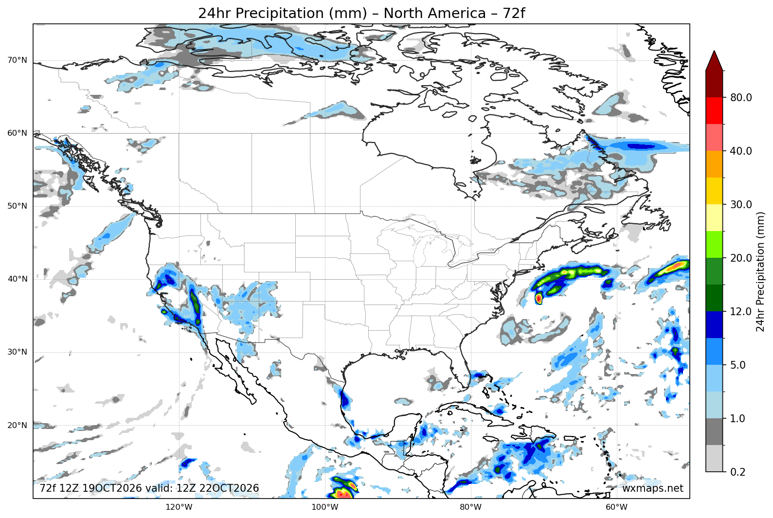 missisauga | North America 24 Hour Quantitative Precipitation Forecast (Day 3 72h) Forecast Map missisauga - North America 24 Hour Quantitative Precipitation Forecast (Day 3 (72-Hour Forecast)) High-Resolution GFS Synoptic Weather Map (the brick edmonton)